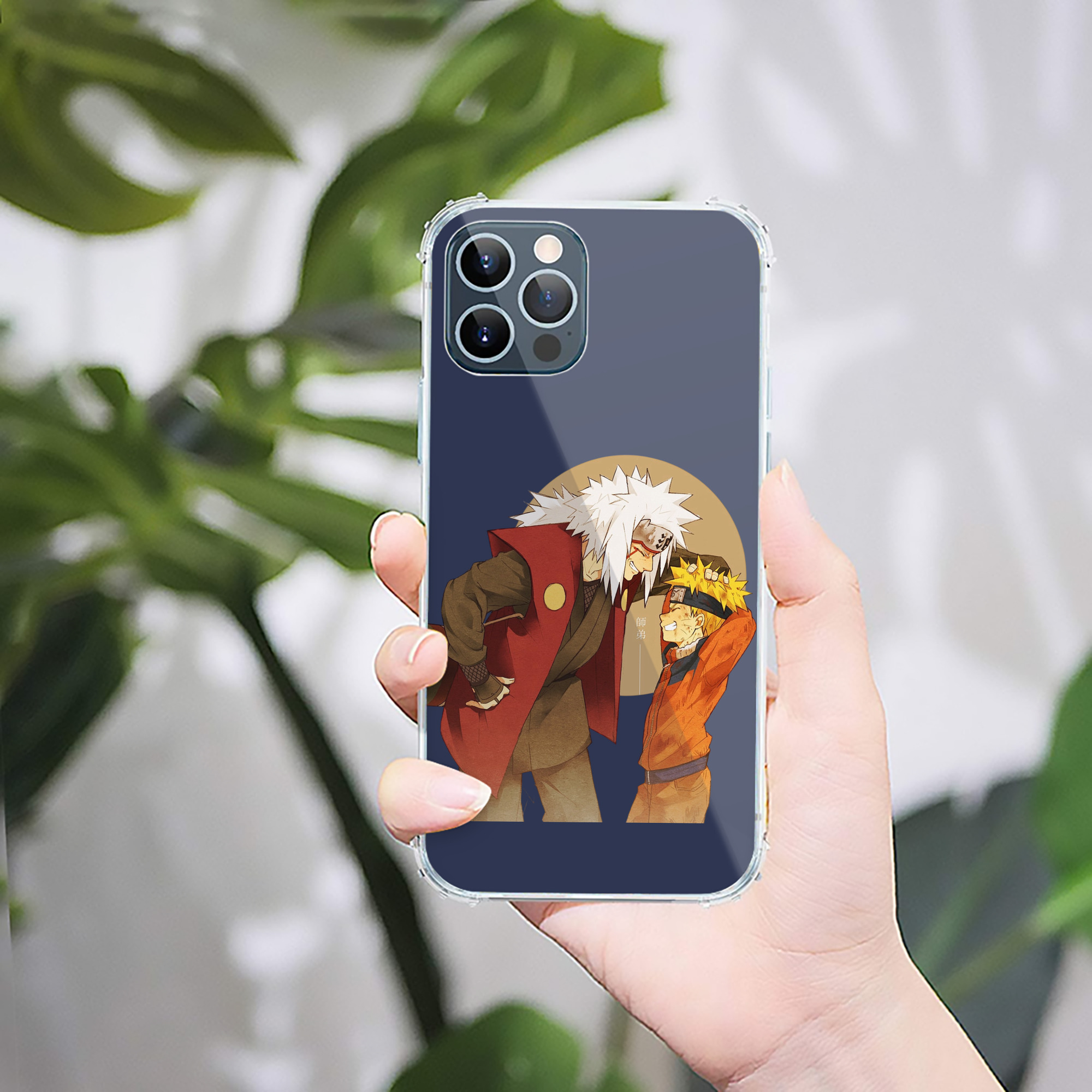 （画像用） NARUTO -ナルト- 自来也（じらいや） Jiraiya 【iPhone 12シリーズ対応】透明スマホケース（クリアソフトケース）